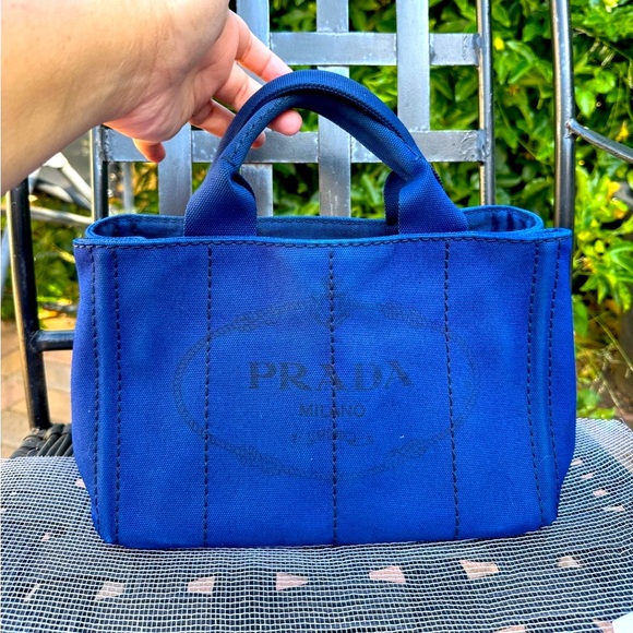 SOLD!! Locally. PRADA small Canapa bag. With COA - Picture 4 of 15